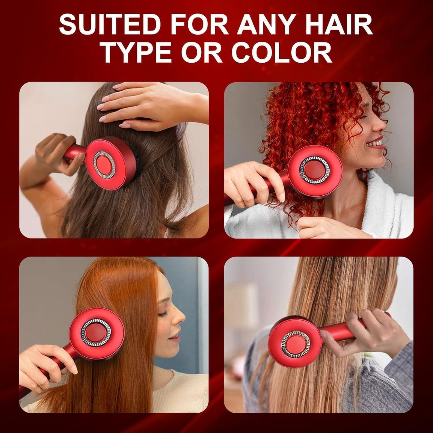 Premium Head Scalp Electric Massager Comb | Scalp Massaging Brush with 2 In 1 Hair Oil Applicator | IPX7 Waterproof,Portable Deep Massager For Hair & Head Relaxation at Home | S